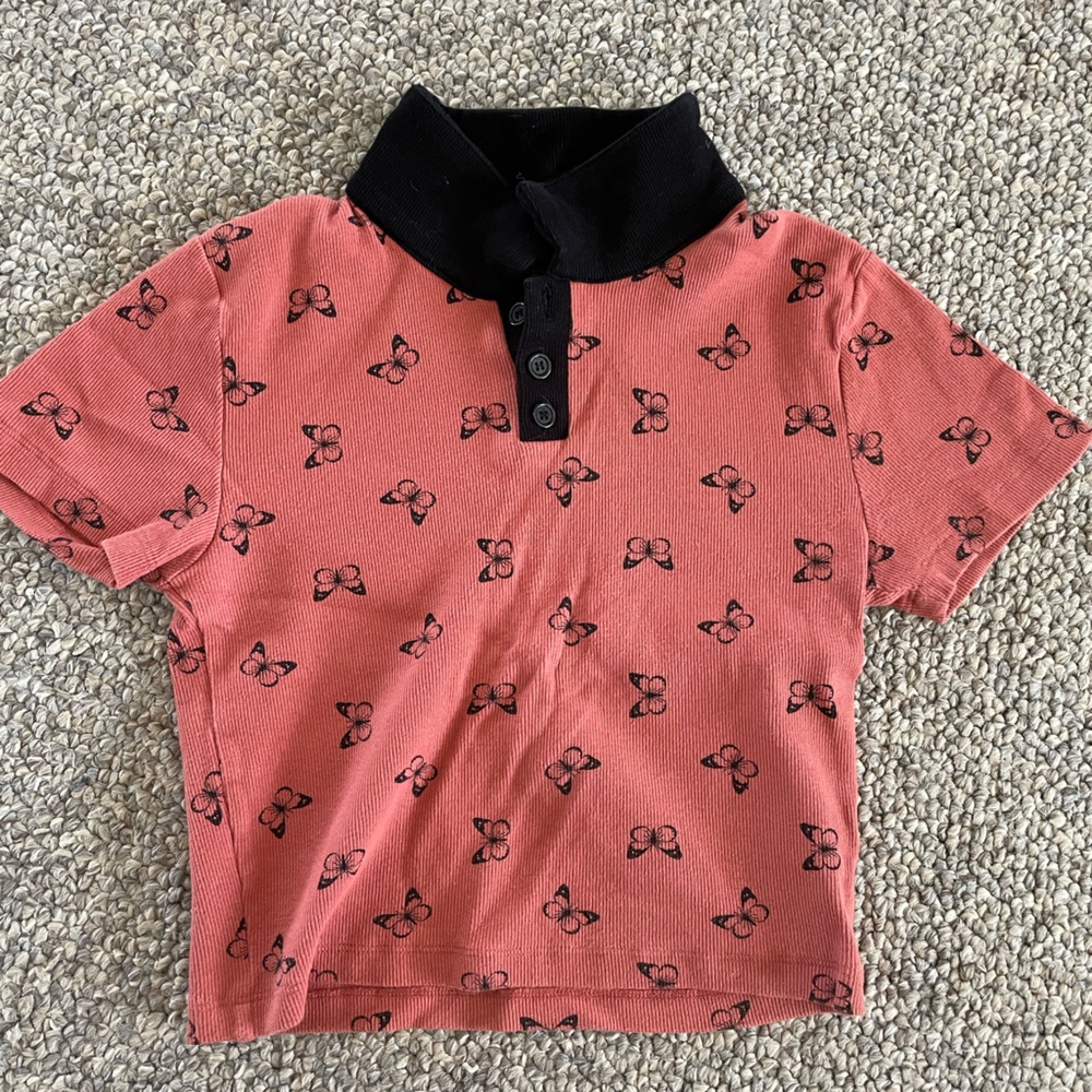 Butterfly crop top